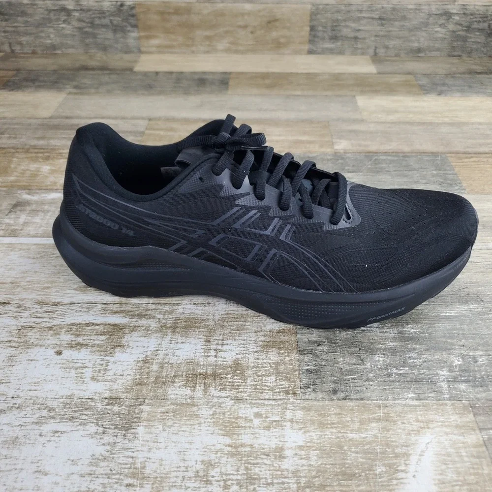 Asics GT-2000 14 Mens Running Shoes Sz 12 Black Graphite Gray Sneakers 1011C056